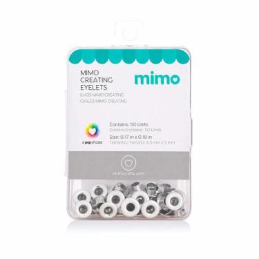Imagem de Ilhós Mimo Creating - Redondo - Branco - 5 mm - 50 Unids