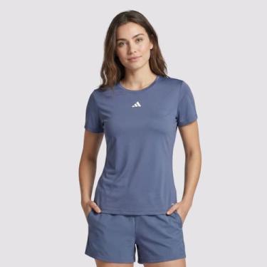 Imagem de Camiseta Adidas TR B 3S Feminina Azul Marinho, M