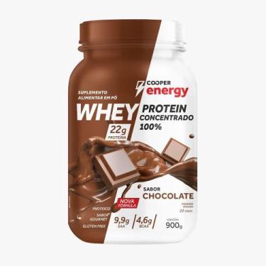 Imagem de Whey Protein 100% Concentrado Chocolate 900g Cooper Energy