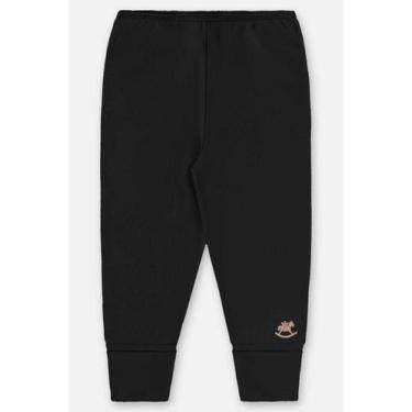 Imagem de Calça Infantil Unissex Suedine Up Baby, Preto, M