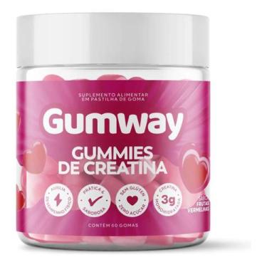 Imagem de Creatina Monohidratada Gumway Gummies Pote 60 Gomas, Frutas Vermelhas