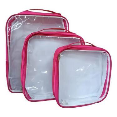 Imagem de 2kits Bolsa Maternidade Nécessaire Gg 3pçs Mamãe Bebê Alyaht - - Bolsa