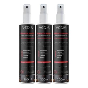 Imagem de Kit 3 FLUIDO PIMENTA NEGRA 200ML VEDIS