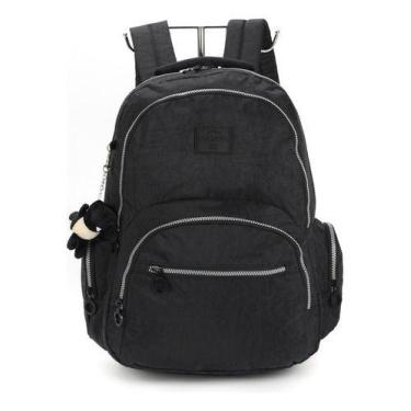 Imagem de Mochila Costas Porta Notebook Crinkle Tactel Up4you - Luxcel, Preto
