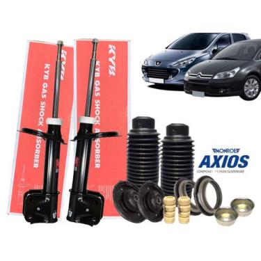 Imagem de Kit Amortecedor Dianteiro C4 Hatch Pallas 307 + Kit Batente coxim KAYA