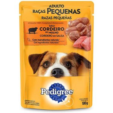 Imagem de Ração Úmida Pedigree Sachê Cordeiro ao Molho para Cães Adultos de Raça