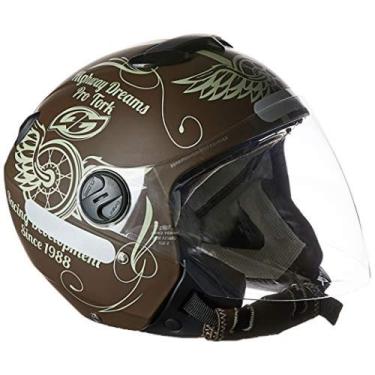 Imagem de Pro Tork Capacete New Atomic Highway DreAmarelos Fosco 58 Marrom