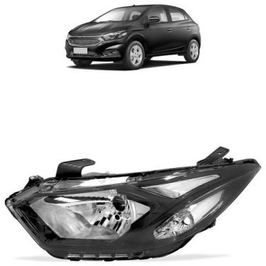 Imagem de Farol Dianteiro Onix Prisma LT LTZ 2017 A 2019 Máscara Negra - Automot