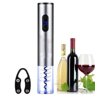 Imagem de Abridor De Garrafa Vinho Automático Saca Rolhas Elétrico A Pilha - Dur