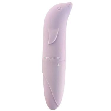 Imagem de Vibrador Estimulador Massageador Ponto G Formato em Golfinho Aveludado