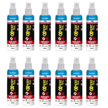 Imagem de Kit 12 Repelente Spray Expert Total 10h Proteção 200ml Nutriex