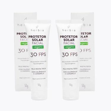 Imagem de Herbia duo protetor solar fisico pele mista e seca fps 30