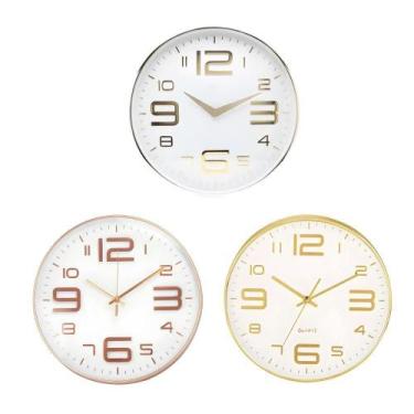 Imagem de Relógio de Parede BA-40069 Design Moderno Plástico 25x25cm Top