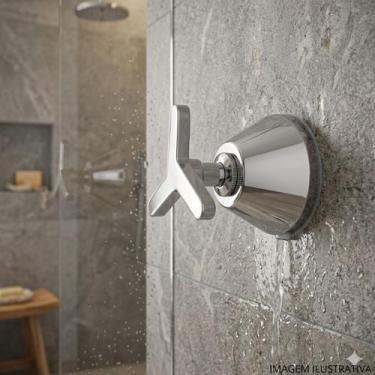 Imagem de Acabamento C15 1/2", 3/4" e 1" Sp Meber Metais Cinza/Cromado