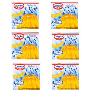 Imagem de Kit 6 Gelatina Diet 12g Sabores Dr. Oetker