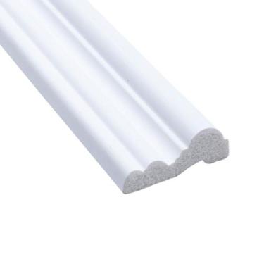 Imagem de Rodameio de Poliestireno 4,5CMX17MM Liso 2,4 Metro Linear Branco Gradd