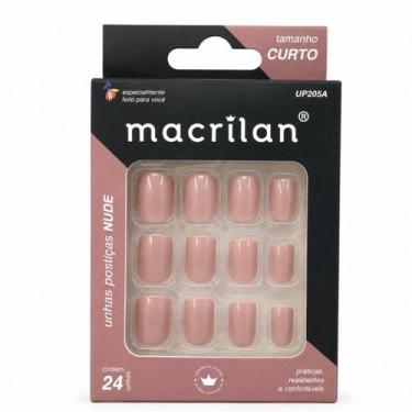 Imagem de Unhas Postiças Macrilan Curto Nude 24 Unidades Up205a
