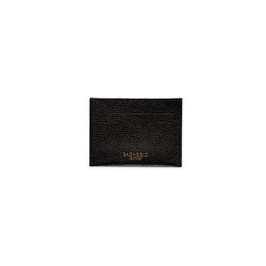 Imagem de Porta Cartão Slim em Couro Pequeno Basic Preto P / Preto