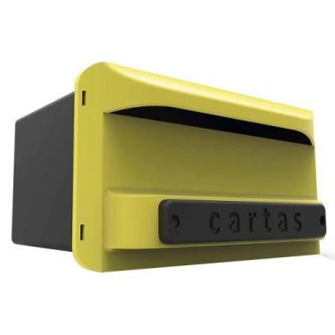 Imagem de Caixa De Correio Inbox Amarela Kala 14 X 27 X 18 Cm