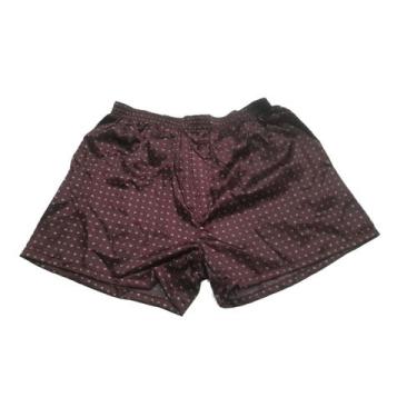 Imagem de Cueca Samba Cancao Seda Estampada Elastico Pijama Roupa de Dormir - Lo