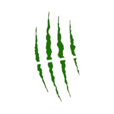 Imagem de Adesivos De Capacete De Motocicleta Cool Monster Claw, Decalques De Vi