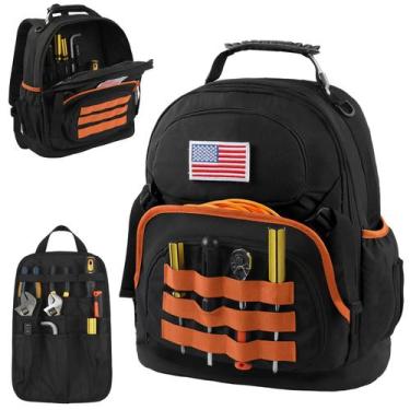 Imagem de Mochila para Ferramentas EcoVibe Resistente 40 x 28 x 23 cm com Organi