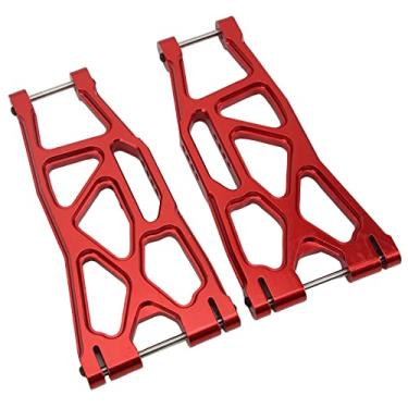 Imagem de Braço de Suspensão Inferior RC, Braço Inferior RC Liga de Alumínio Antidesgaste 2pcs Alta Resistência para Carro 1/5 RC para TRAXXAS(vermelho)