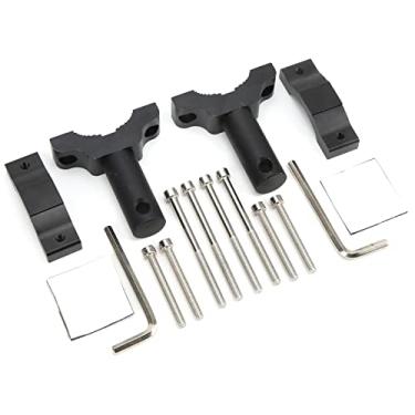 Imagem de Braçadeira de montagem de holofotes de motocicleta, liga de alumínio CNC robusta e prática 2 conjuntos de suporte de montagem de barra de luz led universal para veículos elétricos para