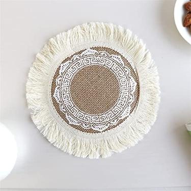 Imagem de GUIPAIHAI Almofada resistente ao calor de mesa para potes de jantar, pratos, copos, tapetes para decoração de mesa de jantar (cor: estilo C)