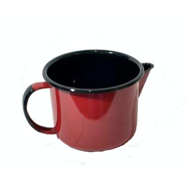 Imagem de Caneca esmaltada c/bico 1 litro - Vermelha