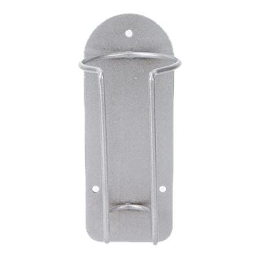 Imagem de Suporte de armazenamento para aparador de cabelo, prata, suporte para cortador de cabelo seguro para montagem na parede, aço inoxidável, longe de bagunça com kit de ferramentas para salão de cabeleireiro