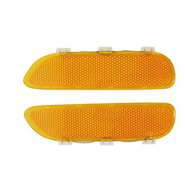 Imagem de KYYET Refletor lateral para para-choque de lente âmbar compatível com BMW E46 2001 2002 2003 2D Coupe/ 2001 2002 2003 2004 2005 2006 E46 M3