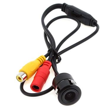 Imagem de ePathChina Câmera retrovisora de reserva CCD de 1/10.2 cm, ângulo de visão de 170 graus, universal à prova d'água, HD, estacionamento, câmera reversa