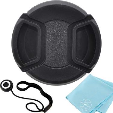 Imagem de Tampa de lente de encaixe de 52 mm compatível com câmeras EOS M6, EOS M6 II, EOS M50, EOS M50 Mark II, EOS M100, EOS M200 com lente de 15-45 mm, Alpha A3000 com lente de 18-55 mm