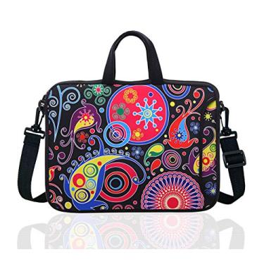 Imagem de Bolsa de laptop de neoprene de 35,56 cm com alça de ombro para notebook de 14" 14,1 polegadas/MacBook/Ultrabook/Chromebook, Classic Colorful, 13.3 inch/ 14 inch