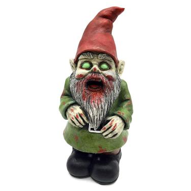 Imagem de FICITI G150027 estátua de jardim de gnomo zumbi andando morto