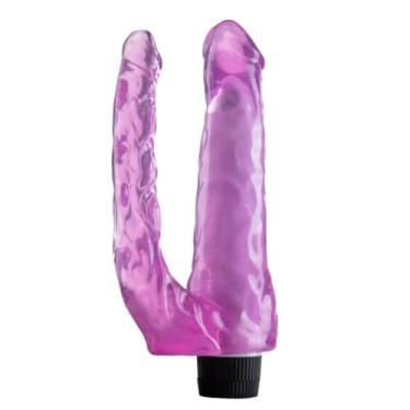 Imagem de Vibrador Duplo no Formato de Pênis Multivelocidade 22x4CM