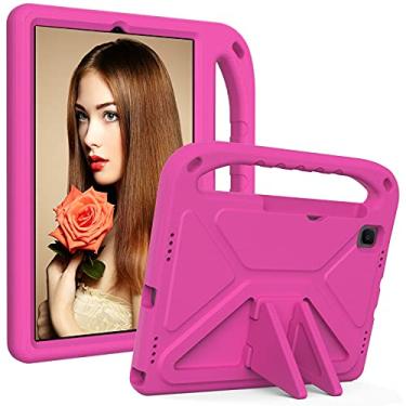 Imagem de Capa do caso da tabuleta. Caso Kids para Samsung Galaxy Tab S6 Lite 10.4 2020 SM-P610 / P615, Suporte à prova de choque de peso leve Suporte para crianças capa protetora amigável (Color : ROSE RED)