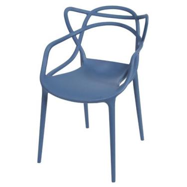 Imagem de Cadeira Master Allegra Polipropileno Azul Petroleo - 47216 - Sun House