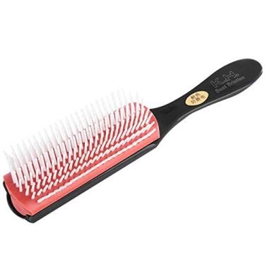 Imagem de Escova de cabelo Escova desembaraçadora de salão Pente antiestático Escova de cabelo para todos os tipos de cabelo Escova desembaraçadora Pente de cabeleireiro para penteados diários (preto)