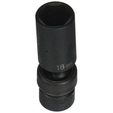 Imagem de Grey Pneumatic Soquete universal de 18 mm (1018UMD) com chave de 9,5 mm de profundidade