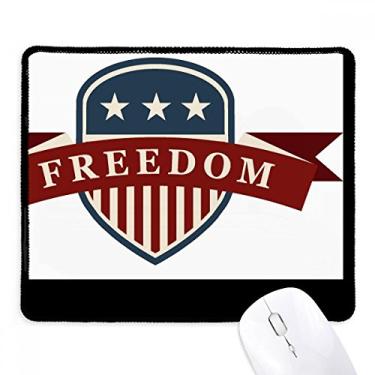 Imagem de Mousepad Stars and Stripes Shield America City Tapete de borracha para jogos