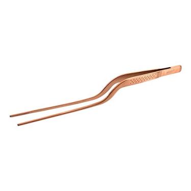 Imagem de Pinça metálica culinária Mercer Precision Plus para Chef, ponta de 2 cm, Rose Gold