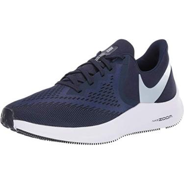 Imagem de Nike Zoom Winflo 6 Tênis masculino, Multicolorido, azul marinho, Pure Platinum 401, womens 10
