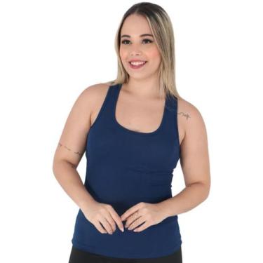 Imagem de Regata Feminina Recorte Nadador Camiseta Blusa Regatinha Simples Basic