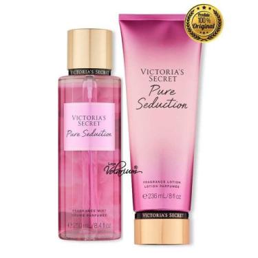 Imagem de Kit Vitoria Secret Pure Seduction Perfume E Creme Original - Victoria'