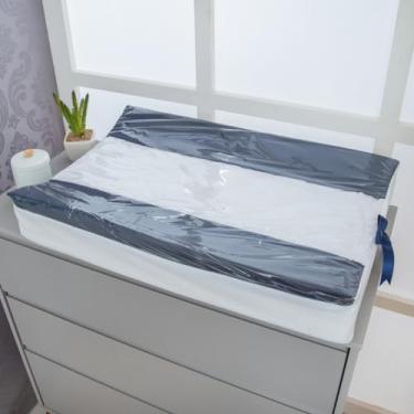 Imagem de Trocador De Bebê Anatômico Cômoda Capa Plástica Americano (Azul Marinho)