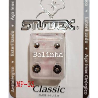 Imagem de Brinco Studex Classic 4Mm Bolinha Média Prata