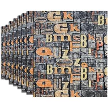 Imagem de Papel De Parede De Tijolo 70x77cm, Painéis De Parede 3D, Espuma 3D De Tijolo PE DIY Adesivo De Parede Papel De Parede Autoadesivo Com 10 Peças,A,20 Unidades,Striking44