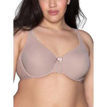 Imagem de Vanity Fair Sutiã feminino bonito de renda indulgência com aro, bojos não acolchoados para forma natural, tamanhos 32C-40G, Estocolmo bege quente, 38F